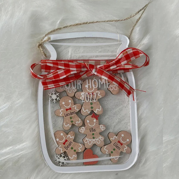 Cookie Jar Ornament Gift for Christmas,Personalized Family Ornament