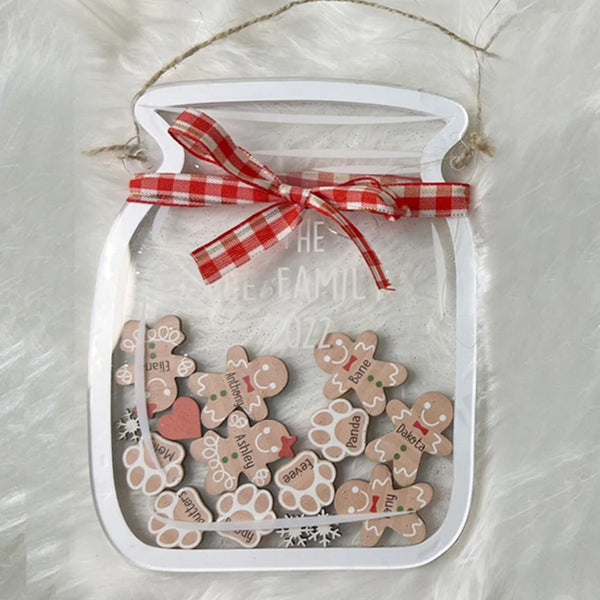 Cookie Jar Ornament Gift for Christmas,Personalized Family Ornament