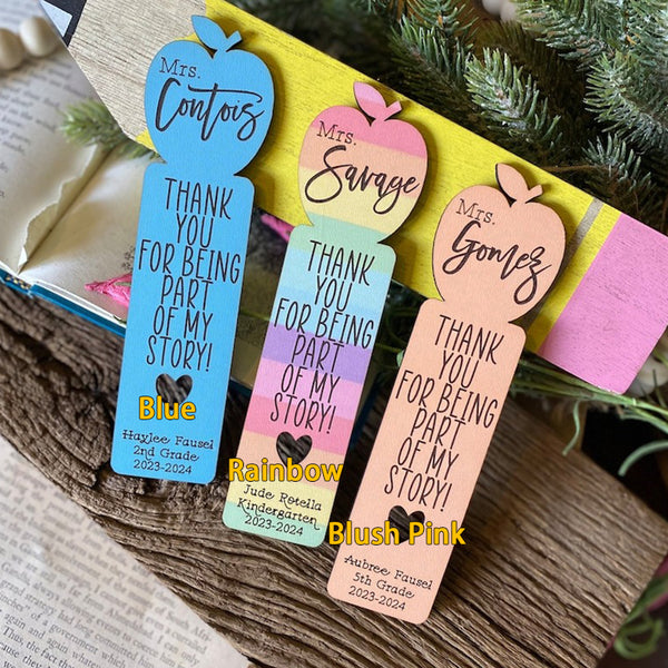 Teacher Bookmark, Teacher Appreciation Gift, Gift for Teacher, Personalized Bookmark