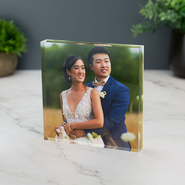 Personalised Photo Print Acrylic Block Plaque Your Image Printed