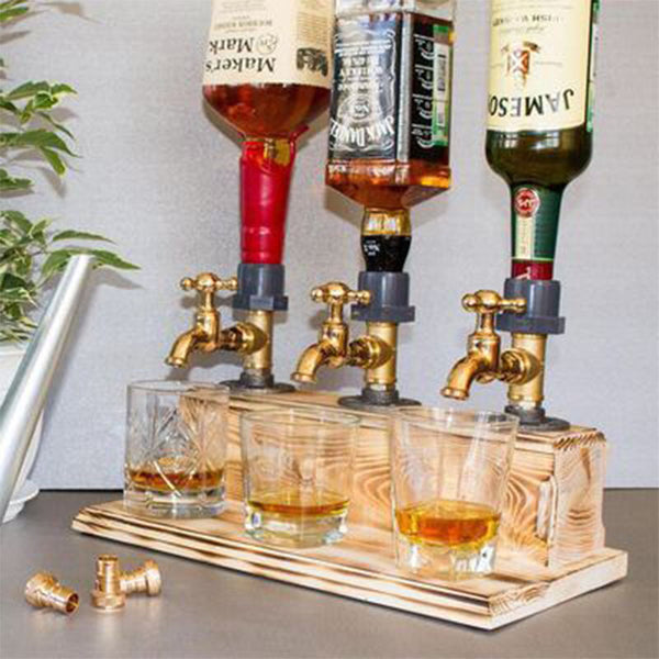 Whiskey wood Dispenser Personalized Wooden Dispenser, Christmas Gift For Him