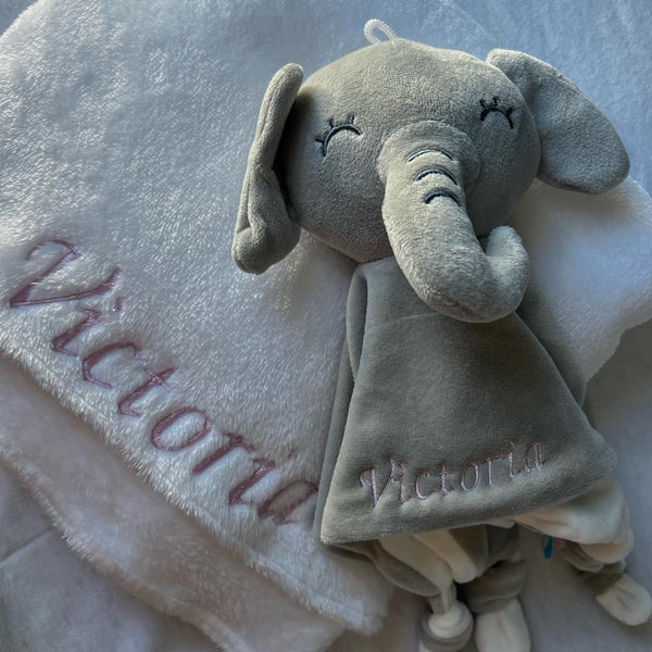 Personalized Baby Embroidered Comfort Towel, Bib Towel, Doll Comfort Towel