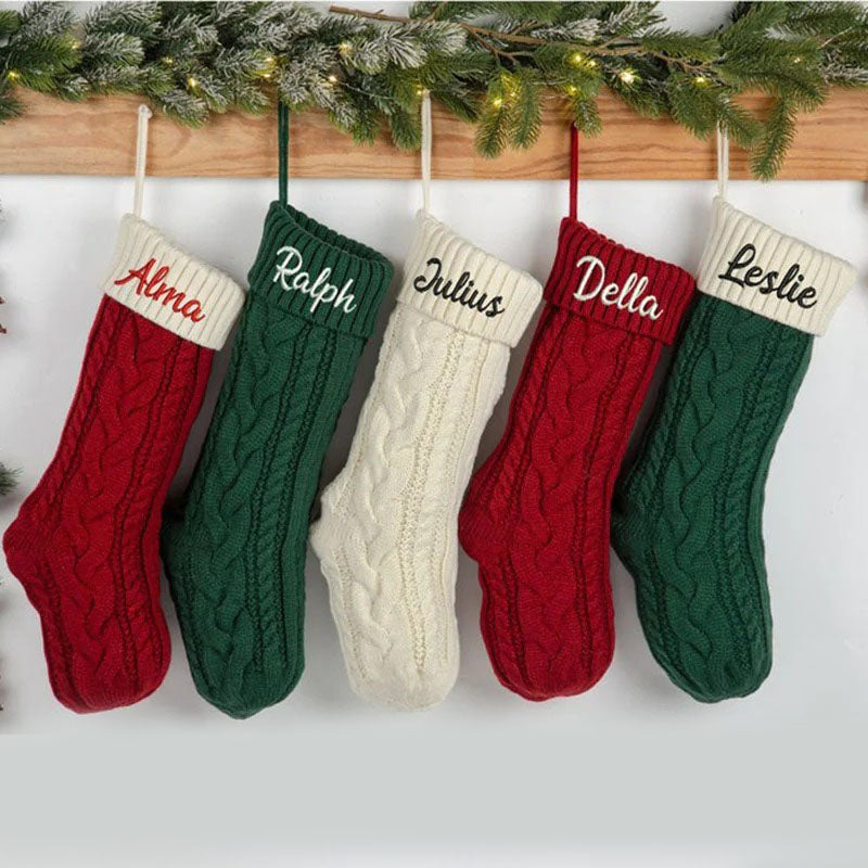 Personalized Christmas Stockings with Family Name