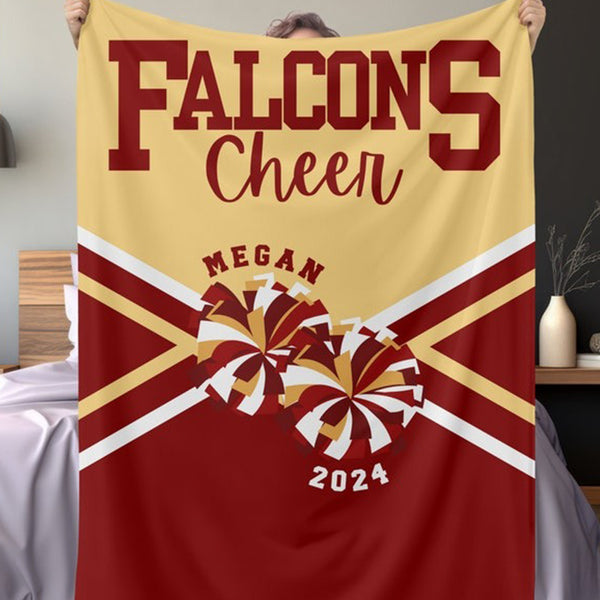 Cheerleading Custom Blankets, Team Gifts