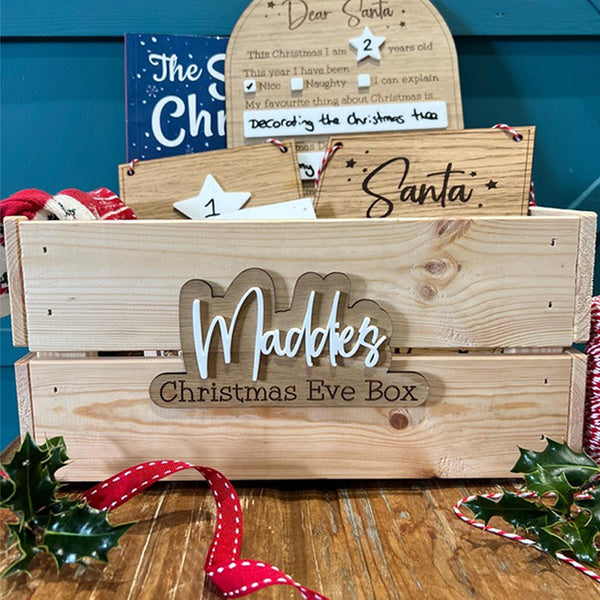 Personalised Christmas Eve Box Plaque