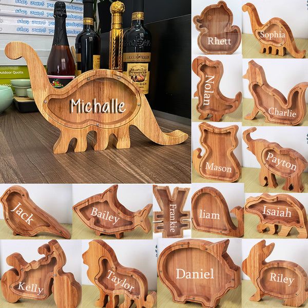 Custom Animal Coin Bank for Kids Personalized Piggy Bank With Name