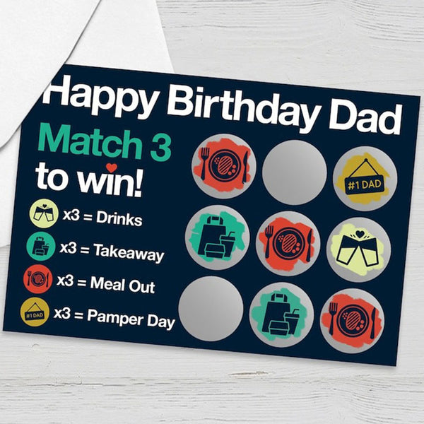 Mothers Day Gift, Gift for Mum,  Birthday Gift for Dad, Gift for Dad Scratch Card, Scratch Card for Mum