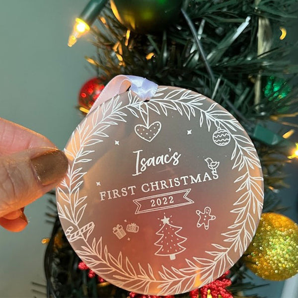 Personalized Baby'S First Christmas Decorating Gifts