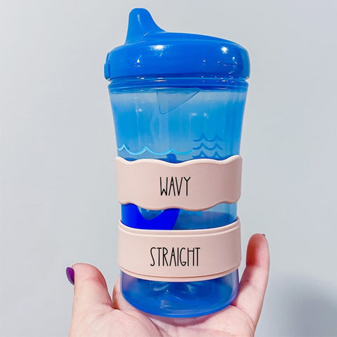 Personalized silicone baby bottle labels 3-pack, sippy cup labels