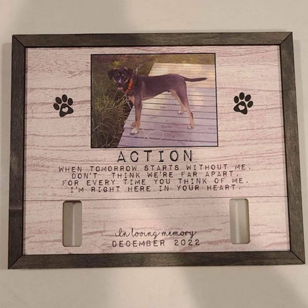 Memorial Pet Collar Sign,Memorial Standing Frame