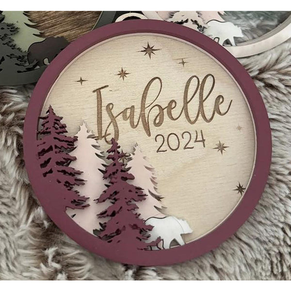 Personalized Christmas ornament Married and Baby's First Christmas