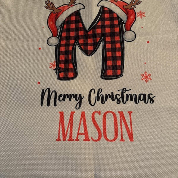 Merry Christmas Santa Sack, Kids Present Gift Bag, Personalized Gift Bag