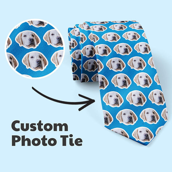 Custom Photo Tie, Personalized Pet Photo Tie, Personalized Ties, Custom Printed Ties, Picture Ties