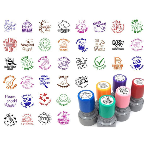 Custom teacher stamp, Unique design Teacher stamp. You pick ink color