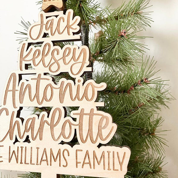 Personalized Name Tree Ornament Christmas