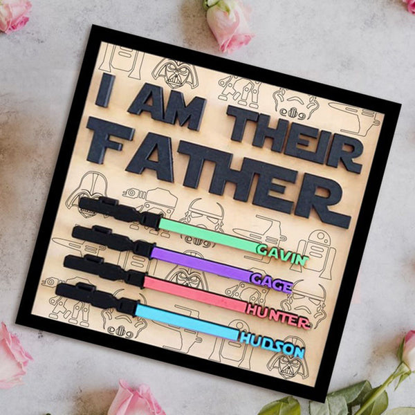 I Am Their Father , Personalized Gifts for Dad Birthday Gift