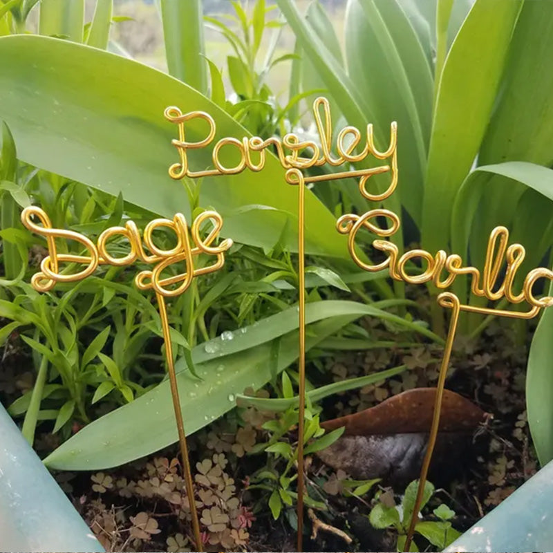 Plant Markers -Rustic Garden Sign -Potted Plants - Herb Garden