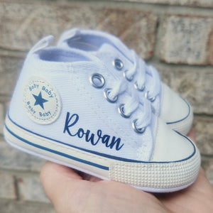 Custom Baby Shoes Personalized Baby High Top Monogram Infant Sneakers