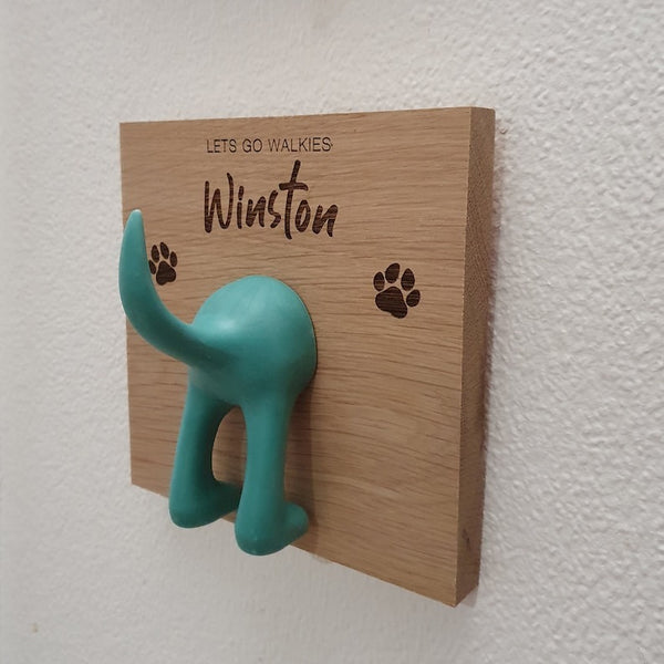 Personalized Pet lead wall hanger