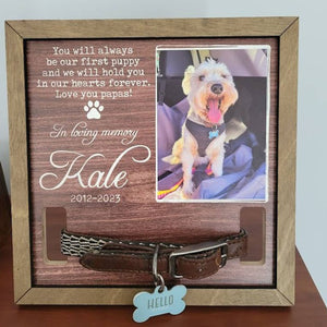 Memorial Pet Collar Sign,Memorial Standing Frame