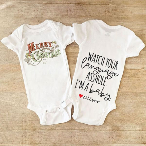 Merry Christmas Unisex Baby Outfit