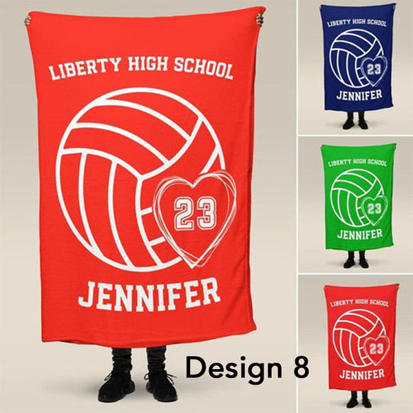 Personalized Football Blanket, Gift Idea for Football Player, Minky Kids Football Blanket