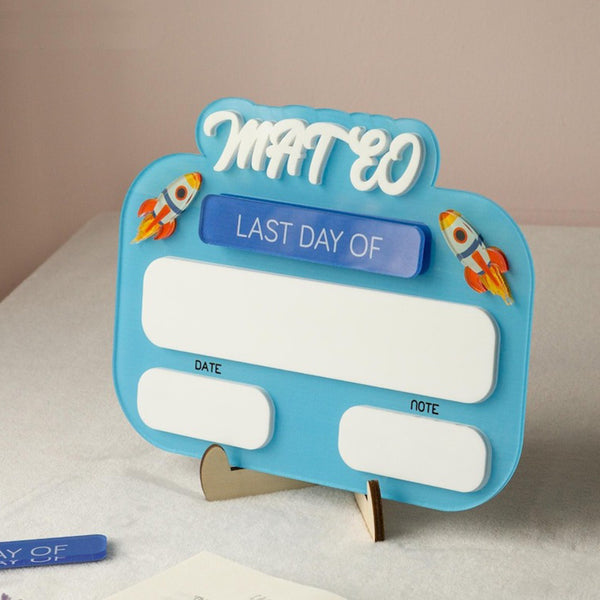 Custom first and last day of school signs, milestone signs