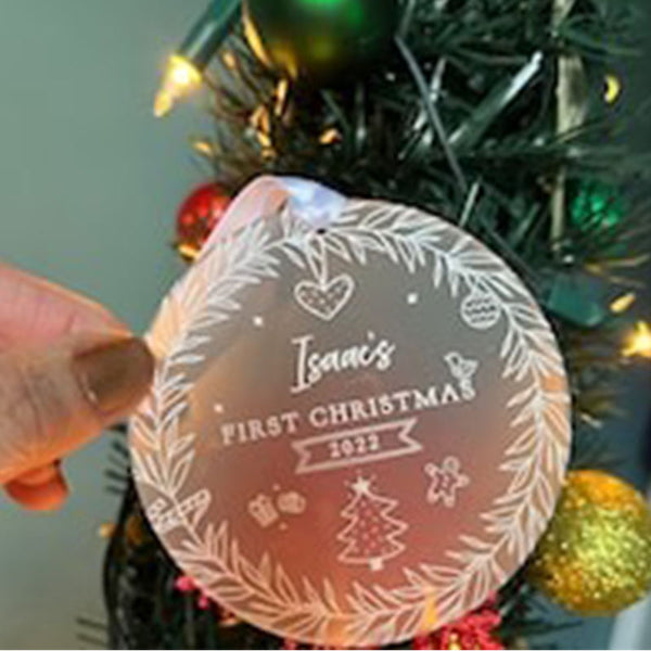 Personalized Baby'S First Christmas Decorating Gifts