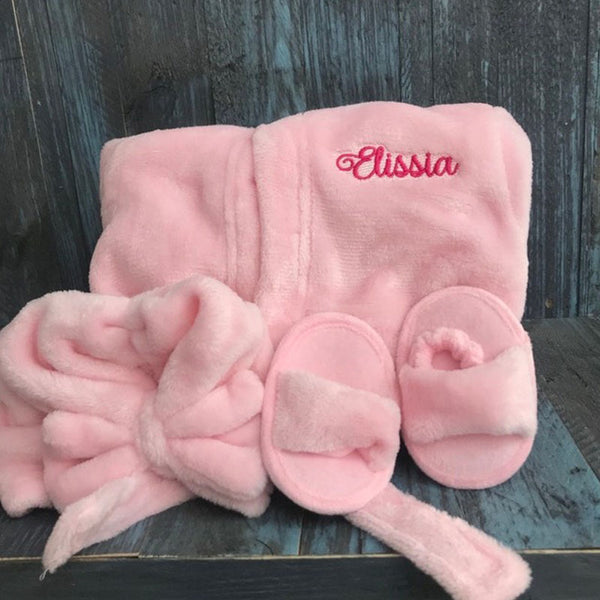 New Baby Girl Gift, Customized Baby Girl Robe, Baby Shower Gift