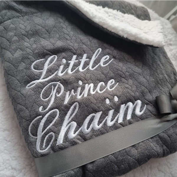 Personalised Baby/Toddler Cable Knit Blanket