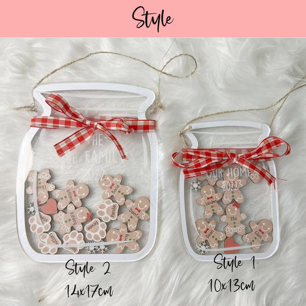 Cookie Jar Ornament Gift for Christmas,Personalized Family Ornament