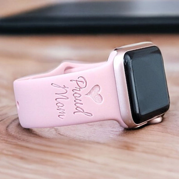 MOM Personalized Watch Band Engraved,Apple Watch