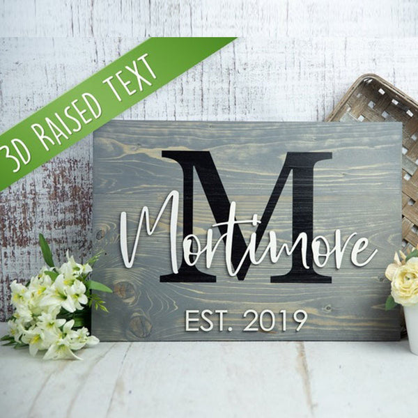 Mr and Mrs Gift | Engagement Gift | Holiday Gift | Rustic Christmas Gift