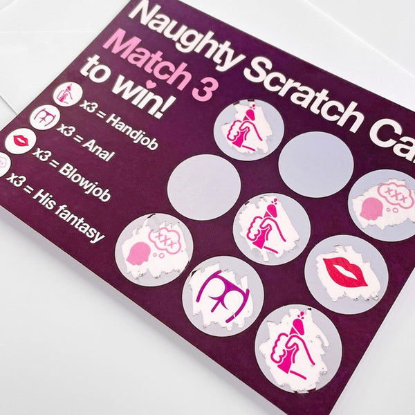 Scratch Card, Birthday Gift,  Couples Valentines Gift