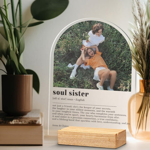 Personalized plaque with stand, custom photo gift