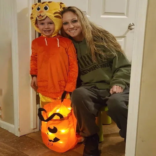 Personalized Halloween LED Light Pumpkin Bucket