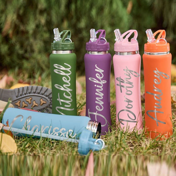 Personalized Water Bottle Custom Sport Water Bottle Engraved Name Water Bottle