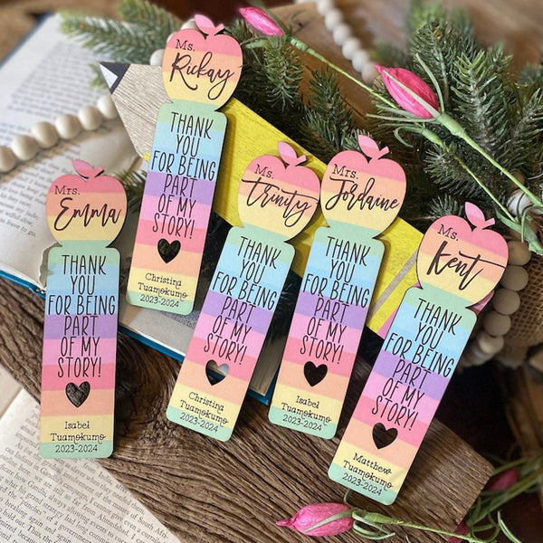 Teacher Bookmark, Teacher Appreciation Gift, Gift for Teacher, Personalized Bookmark