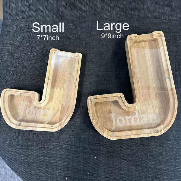 Personalized Boy/Girl Piggy Bank - Wood Gift For Kids