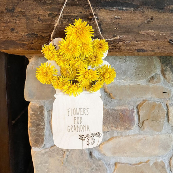 Wooden Flower Holder| Dandelion Holder