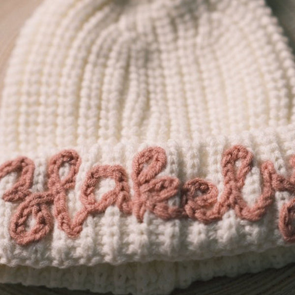 Kid's Winter Hat with Personalized Embroidery