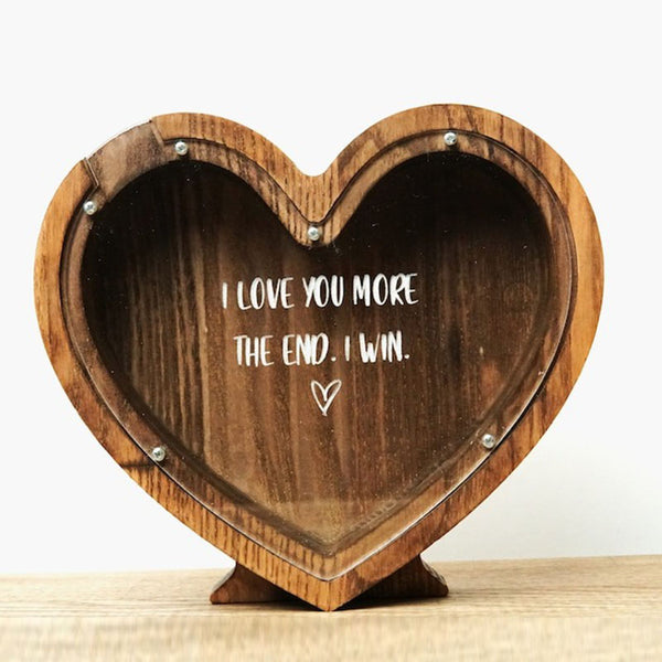 Heart piggy bank, personalized couple gift, boyfriend girlfriend gift unique