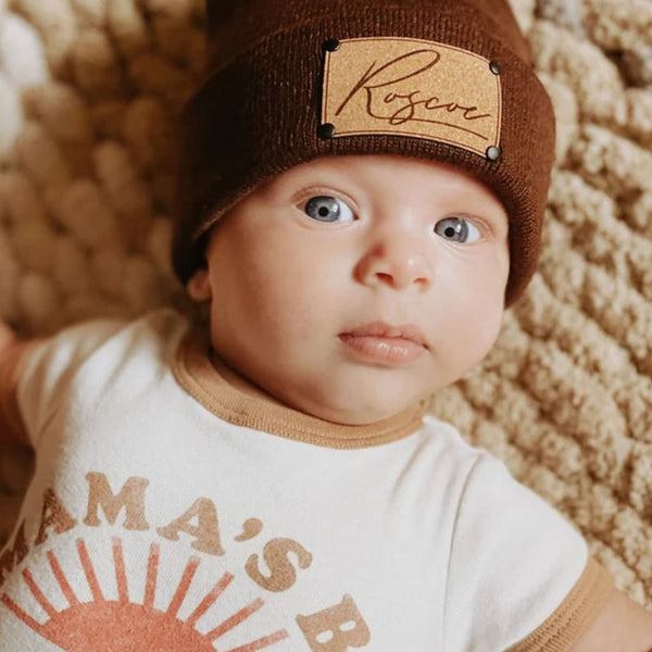 Custom Beanie Newborn Baby with Name