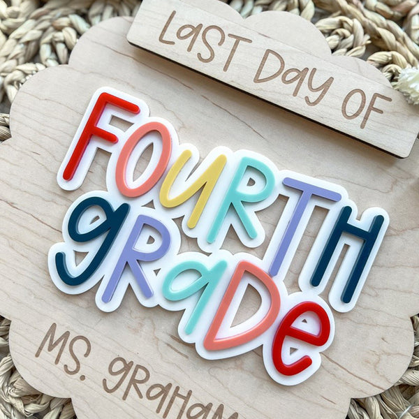 Personalized First Day of School Signs, Teacher Photo Props