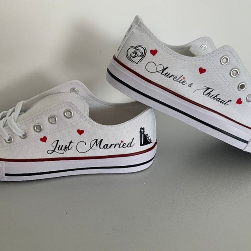 Personalized wedding sneakers for women and men