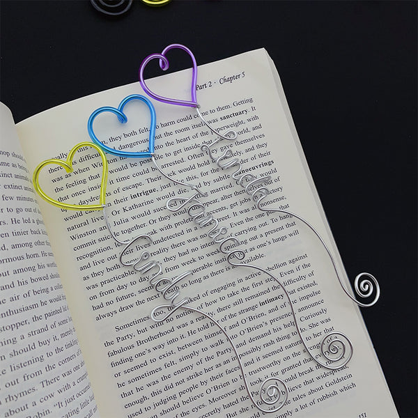 Hearts, Musical Notes, Personalized Line Name Bookmarks