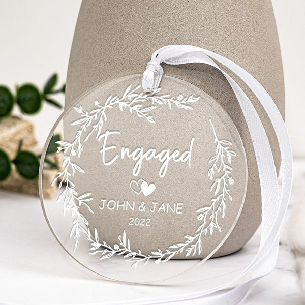 Personalize Our First Christmas Decorations Engagement Gifts, New Wedding Gifts for Couples