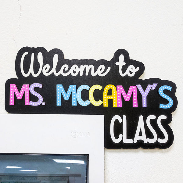 Personalized Rainbow Teacher Appreciation Gift, Back to School Gift, Classroom Doorframe