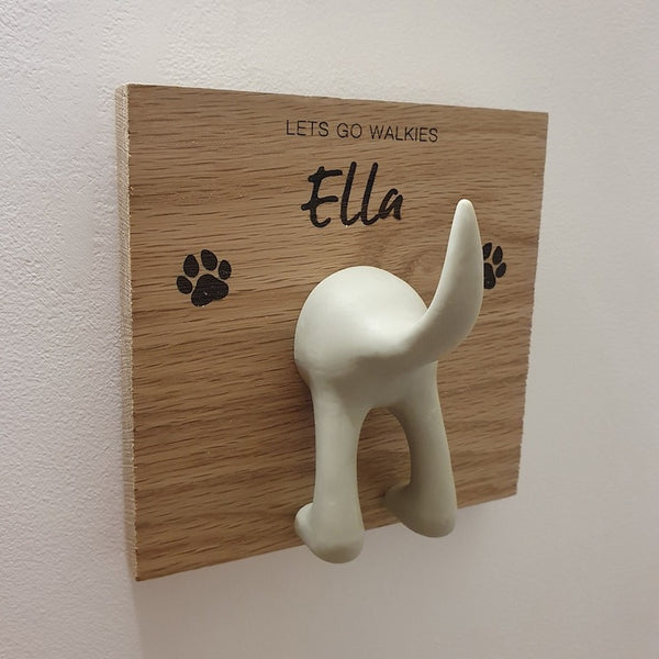 Personalized Pet lead wall hanger