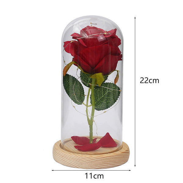 Personalized Galaxy Rose, Mom Gift, Eternal Rose in Glass Cover